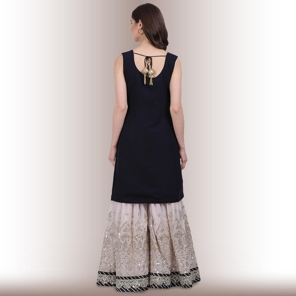 Women's Dazzle Black Evening Dress-Gillori | Long gown design, Long dress  design, Indian dresses